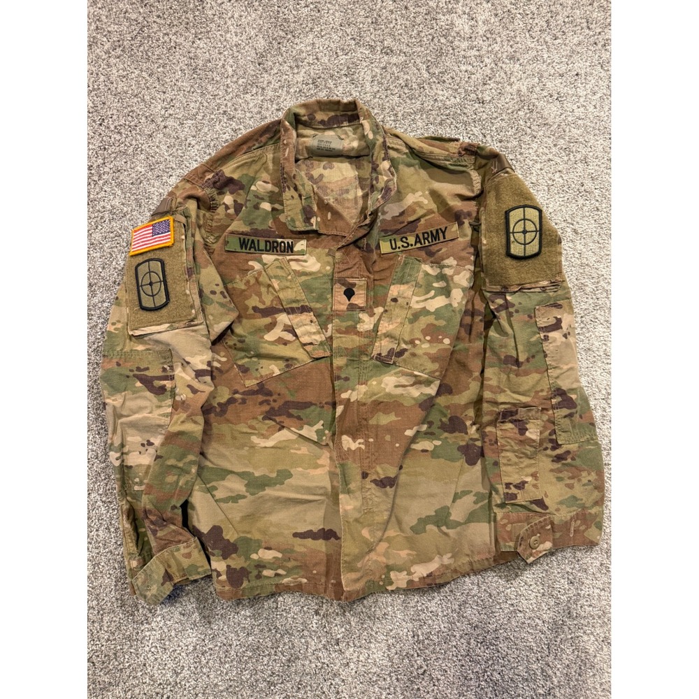 US Army Combat Uniform Coat Mens Medium Regular OCP Multicam Flame Resistant ACU